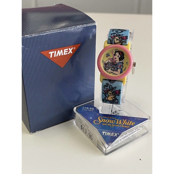 NIB Disney Timex Snow White Vintage 90s Deadstock Watch Disneyana 21811 - Picture 2 of 7